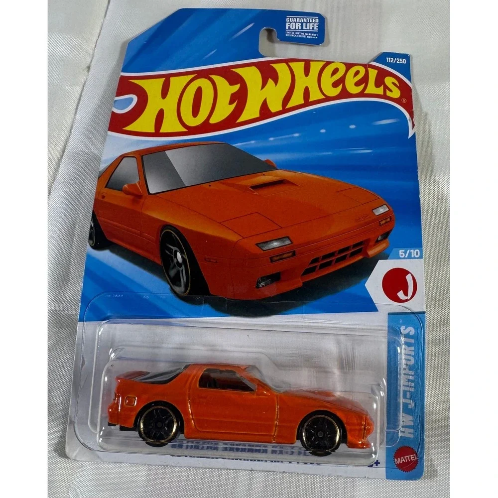 Hot Wheels 1989 Mazda RX-7 Orange HW J-Imports 112/250 HNK44 2023 Diecast Car